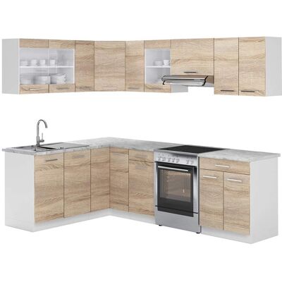 Vicco - Unité de Cuisine d'Angle - Modulaire, Fronts de Qualité - 167x247 cm - Publicité Vicco - Unité de Cuisine d'Angle - Modulaire, Fronts de Qualité - 167x247 cm - Publicité