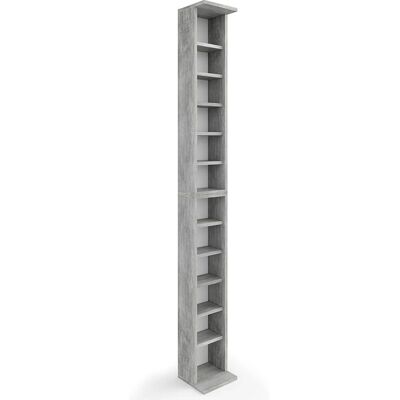Estantería de CDs Vicolo - Ajustable, Duradera, Moderna Estantería de CDs Vicolo - Ajustable, Duradera, Moderna