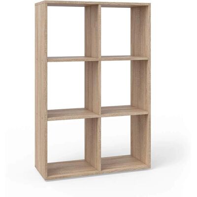 Separador de ambientes Vicco Karree - Moderno, 6 Estantes, Sonoma, 72x107.8 cm Separador de ambientes Vicco Karree - Moderno, 6 Estantes, Sonoma, 72x107.8 cm