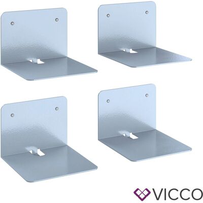 Mensola da parete Vicco Ghost - Set da 4, Grigia Mensola da parete Vicco Ghost - Set da 4, Grigia