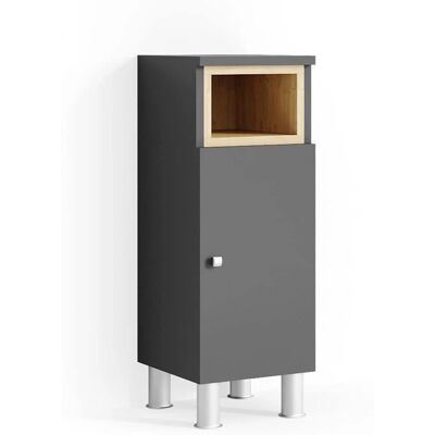 Gabinete de baño Vicco Aquis - Antracita - 30x81.8cm Gabinete de baño Vicco Aquis - Antracita - 30x81.8cm