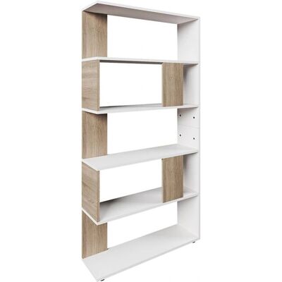 Vicco Separador de ambientes Sonoma/Blanco con 5 compartimentos Vicco Separador de ambientes Sonoma/Blanco con 5 compartimentos