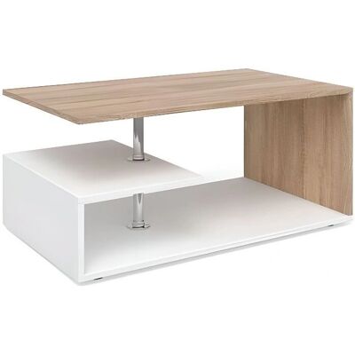 Mesa de centro Guillermo de Vicco Blanco Sonoma - Madera de roble Mesa de centro Guillermo de Vicco Blanco Sonoma - Madera de roble