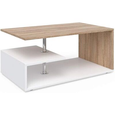 Mesa de centro Guillermo de Vicco Blanco Sonoma - Madera de roble Mesa de centro Guillermo de Vicco Blanco Sonoma - Madera de roble