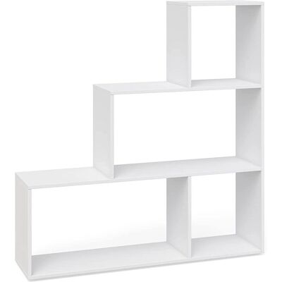 Vicco Modelo Asym Blanco 4 Compartimentos - Estantería Vicco Modelo Asym Blanco 4 Compartimentos - Estantería