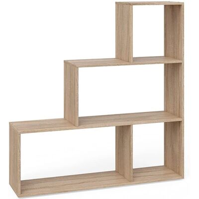 Vicco Modelo Asym Estantería escalera Sonoma - 4 compartimentos Vicco Modelo Asym Estantería escalera Sonoma - 4 compartimentos