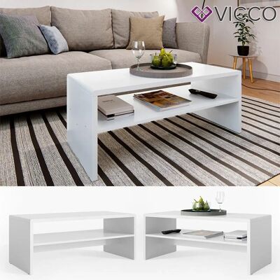 Vicco Mesa de centro Blanca - Mesa de café Vicco Mesa de centro Blanca - Mesa de café