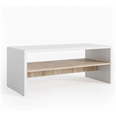 Mesa de centro Vicco Gabriel - Moderna, Blanco/Sonoma, 99,6cm Mesa de centro Vicco Gabriel - Moderna, Blanco/Sonoma, 99,6cm