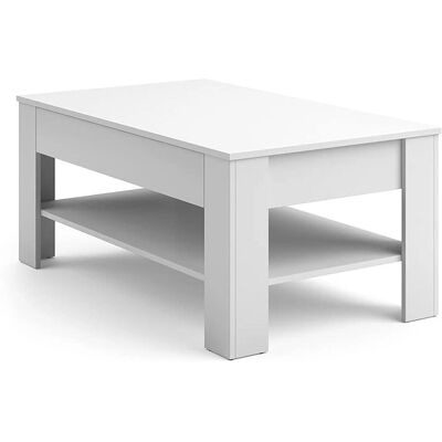 Mesa de centro Milan Blanca con Almacenamiento - Mesa de centro Mesa de centro Milan Blanca con Almacenamiento - Mesa de centro