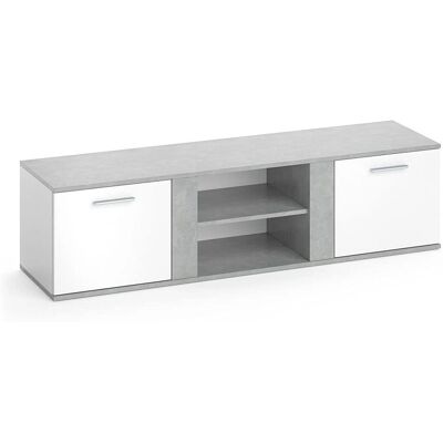 Vicco Novelli Beton/Weiß TV Möbel Vicco Novelli Beton/Weiß TV Möbel