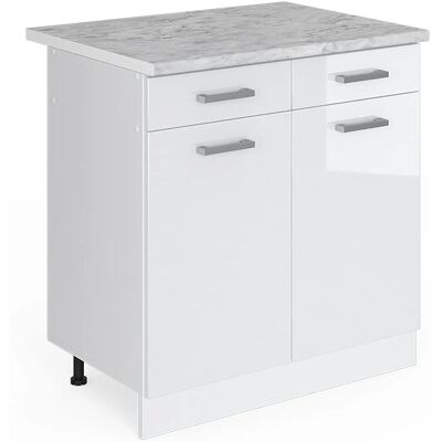 Vicco Bianco 80cm Mobili Bassi R-Line - Moderno, Regolabile, Lucido Vicco Bianco 80cm Mobili Bassi R-Line - Moderno, Regolabile, Lucido