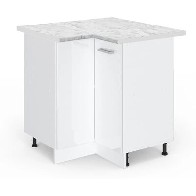 Vicco - Armario de esquina R-Line 82cm blanco alto brillo Vicco - Armario de esquina R-Line 82cm blanco alto brillo