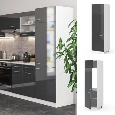 Vicco - Credenza cucina compatta R-Line 60cm Antracite Lucido Vicco - Credenza cucina compatta R-Line 60cm Antracite Lucido