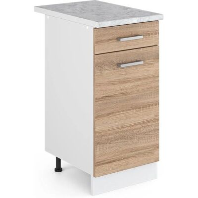 Vicco - Módulo de Cocina R-Line 40cm Sonoma/Blanco - Tipo de Cocina Vicco - Módulo de Cocina R-Line 40cm Sonoma/Blanco - Tipo de Cocina