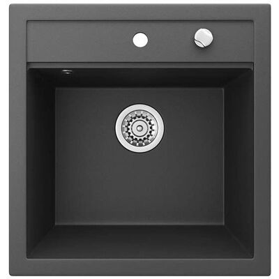Fregadero Bergström Tesa - Duradero, Negro - 49x20x51cm Fregadero Bergström Tesa - Duradero, Negro - 49x20x51cm