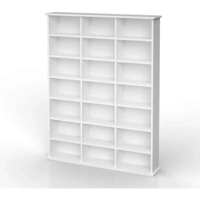Estante de CDs Vicco Jukebox - 21 Compartimentos - Blanco Estante de CDs Vicco Jukebox - 21 Compartimentos - Blanco