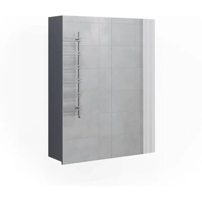 Armadio con specchio da bagno Vicco Freddy - Arredo bagno Antracite Armadio con specchio da bagno Vicco Freddy - Arredo bagno Antracite