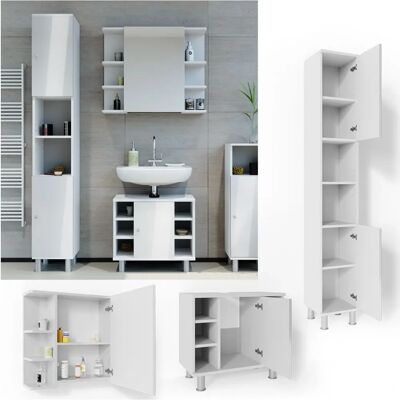 Conjunto de Muebles de Baño Vicco Fynn - Blanco Brillante Conjunto de Muebles de Baño Vicco Fynn - Blanco Brillante