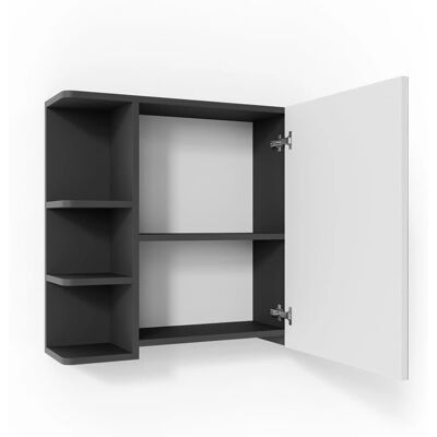 Vicco - Armario con espejo para baño Fynn - Antracita Vicco - Armario con espejo para baño Fynn - Antracita