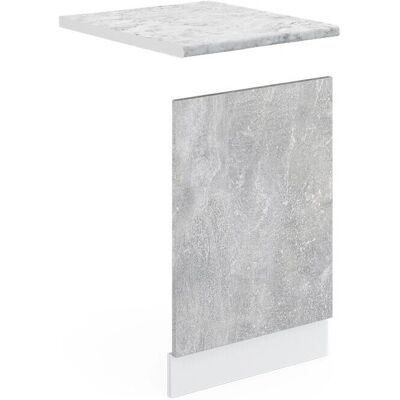 Vicco Front Geschirrspüler R-Line 45cm Beton/Weiß - Küchenschrankfront Vicco Front Geschirrspüler R-Line 45cm Beton/Weiß - Küchenschrankfront