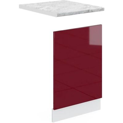 Vicco Modell R-Line 45cm Küchenpaneel - Geschirrspülerfront - Weiß/ Bordeaux Hochglanz Vicco Modell R-Line 45cm Küchenpaneel - Geschirrspülerfront - Weiß/ Bordeaux Hochglanz