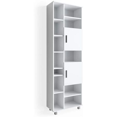 Armario de baño blanco Vicco Ilias - 60x190cm Mueble de almacenaje Armario de baño blanco Vicco Ilias - 60x190cm Mueble de almacenaje