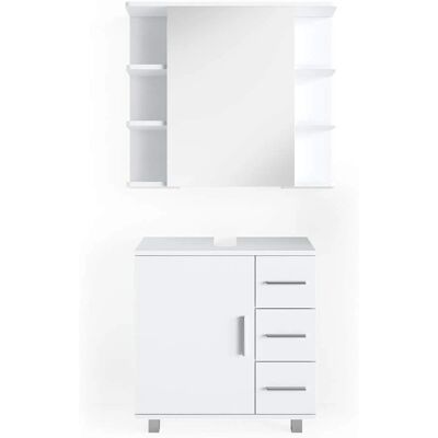 Conjunto de Muebles de Baño Vicco Ilias - Blanco, 2 Piezas Conjunto de Muebles de Baño Vicco Ilias - Blanco, 2 Piezas