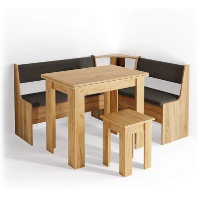 Vicco - Ensemble de bancs d'angle avec table - Chêne doré - 150x41,5cm - Publicité Vicco - Ensemble de bancs d'angle avec table - Chêne doré - 150x41,5cm - Publicité