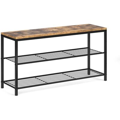 Vicco - Panchina per scarpe in legno antico - Stile loft moderno Vicco - Panchina per scarpe in legno antico - Stile loft moderno