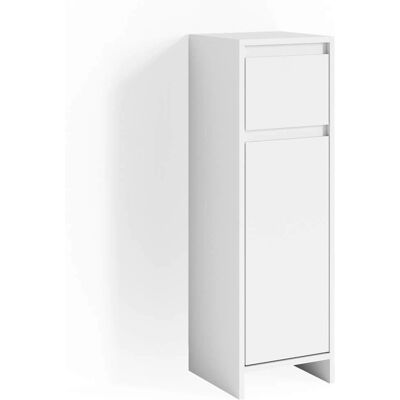 Armario de baño Vicco Emma - Resistente a arañazos, Estante ajustable, Blanco - Mueble de baño Armario de baño Vicco Emma - Resistente a arañazos, Estante ajustable, Blanco - Mueble de baño