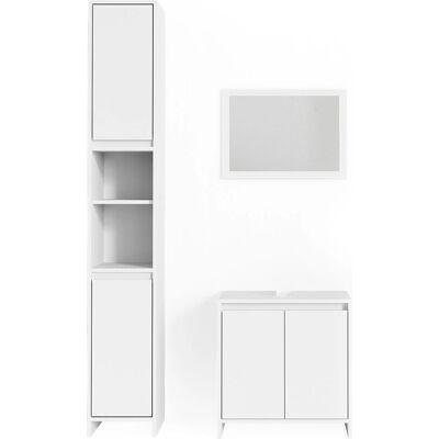 Conjunto de Muebles de Baño Emma Blanco Vicco - Juego de 3 Conjunto de Muebles de Baño Emma Blanco Vicco - Juego de 3