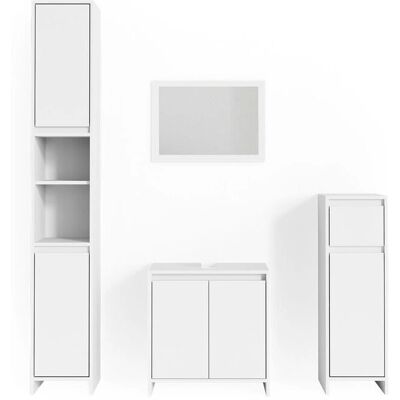 Set de Muebles de Baño Emma Blanco Vicco - 4 Piezas Set de Muebles de Baño Emma Blanco Vicco - 4 Piezas