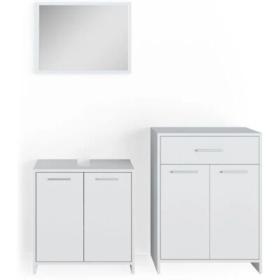 Conjunto de Muebles de Baño Vicco Kiko - 3 Piezas con Armario Conjunto de Muebles de Baño Vicco Kiko - 3 Piezas con Armario
