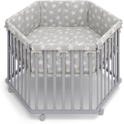 VITALISPA Parc pour Bébé - Polyvalent, Ajustable, Sécurité en Bois - Publicité VITALISPA Parc pour Bébé - Polyvalent, Ajustable, Sécurité en Bois - Publicité