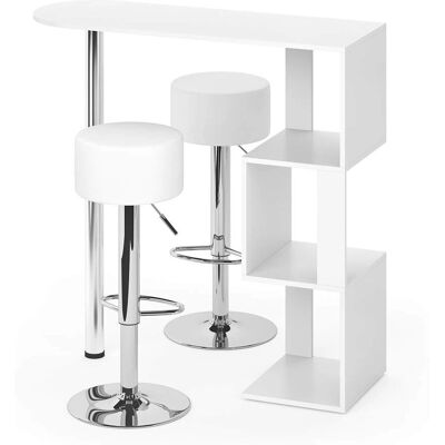 Vicco Vincent Weiß Barset - Kompaktes Modernes Mobiliar Vicco Vincent Weiß Barset - Kompaktes Modernes Mobiliar