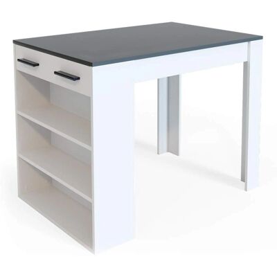 Mesa de bar Repose - Antracita/blanco - 67x100cm Mesa de bar Repose - Antracita/blanco - 67x100cm