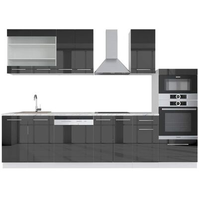 Vicco - Mobile da cucina Fame-Line - Antracita - 300cm Vicco - Mobile da cucina Fame-Line - Antracita - 300cm