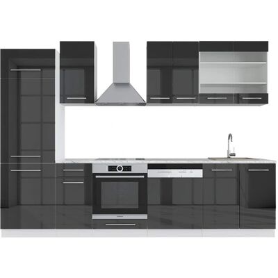Vicco Mueble de Cocina - Fame-Line, Antracita, 300cm Vicco Mueble de Cocina - Fame-Line, Antracita, 300cm