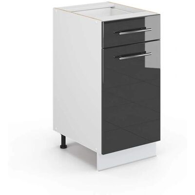 Vicco - Mobile da cucina Fame-Line, Antracite lucido, 40 cm senza piano di lavoro Vicco - Mobile da cucina Fame-Line, Antracite lucido, 40 cm senza piano di lavoro