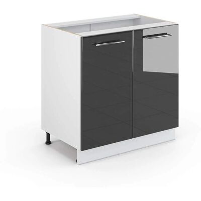 Vicco - Gabinete de cocina gris antracita brillante 80cm Vicco - Gabinete de cocina gris antracita brillante 80cm