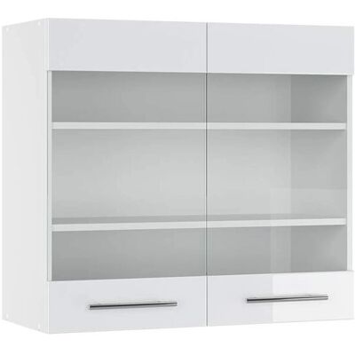 Vicco - Armadio cucina Fame-Line bianco lucido 80 cm Vicco - Armadio cucina Fame-Line bianco lucido 80 cm