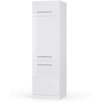 Vicco - Armadio frigorifero Fame-Line, Bianco lucido, 60cm Vicco - Armadio frigorifero Fame-Line, Bianco lucido, 60cm