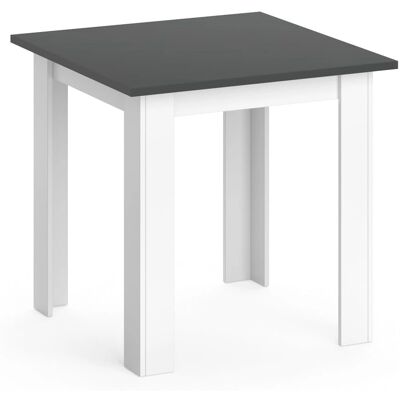 Vicco - Tavolo da pranzo Karlos - 80cm Bianco/Antracite Vicco - Tavolo da pranzo Karlos - 80cm Bianco/Antracite