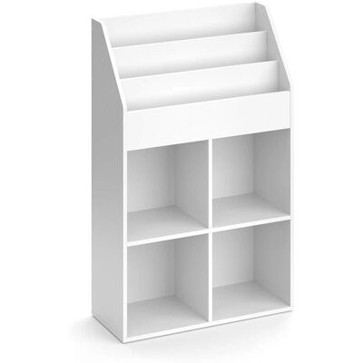 Vicco - Estantería Luigi Blanca 72x114.2cm - Estantería Vicco - Estantería Luigi Blanca 72x114.2cm - Estantería