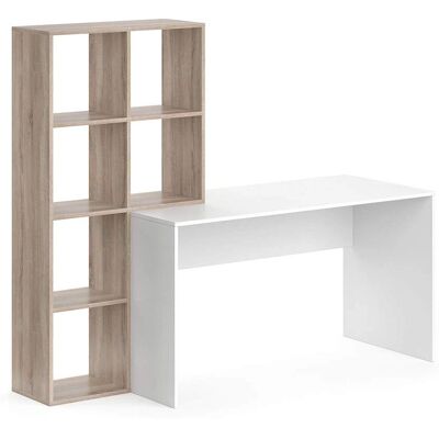 Escritorio Mara Blanco/Sonoma de Vicco - Diseño Moderno Escritorio Mara Blanco/Sonoma de Vicco - Diseño Moderno
