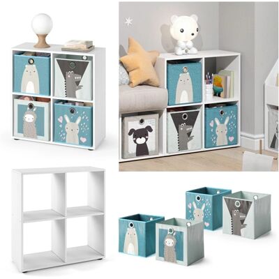 Scaffale bambino Tetra Vicco - Bianco - 72,6x72 cm Scaffale bambino Tetra Vicco - Bianco - 72,6x72 cm