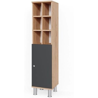 Armario de baño Vicco Fynn - Antracita - 30 x 130.6 cm Armario de baño Vicco Fynn - Antracita - 30 x 130.6 cm