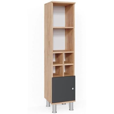 Armario de baño Vicco Fynn Antracita - 30x130.6 cm Armario de baño Vicco Fynn Antracita - 30x130.6 cm