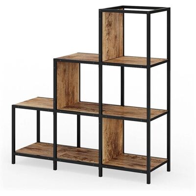 Vicco - Scaffale a Loft Legno Antico 6 Scomparti Vicco - Scaffale a Loft Legno Antico 6 Scomparti