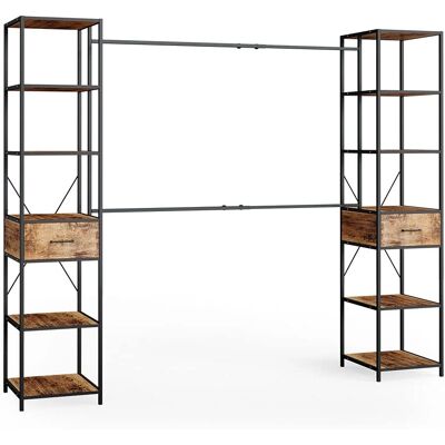 Vicco - Armario de madera antigua/negro Fyrk - Estilo loft Vicco - Armario de madera antigua/negro Fyrk - Estilo loft